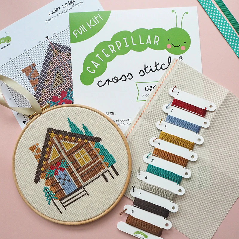 Cedar Lodge Cottage - Cross Stitch Kit - Image 3