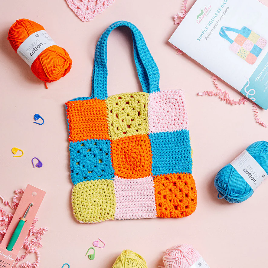 Crochet Kit - Simple Squares Bag - Image 4