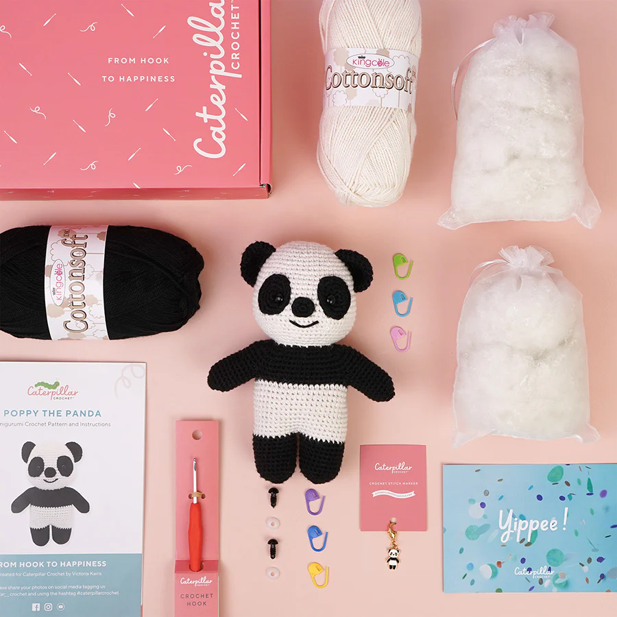 Crochet Kit - Amigurumi Poppy the Panda - Image 4