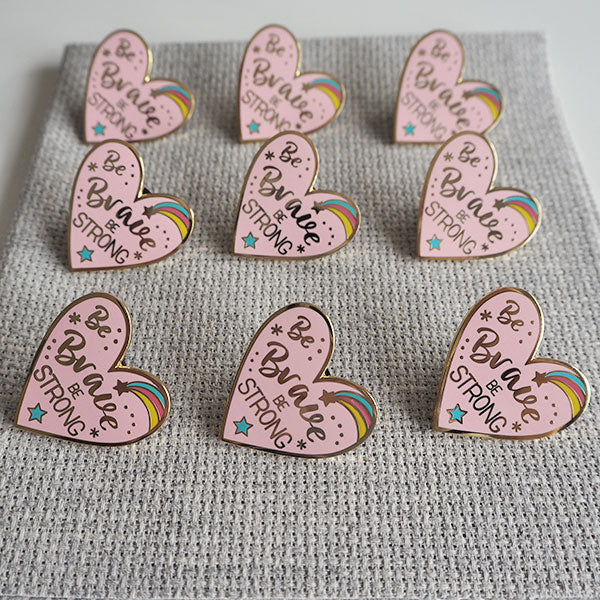 Enamel Pin Badge - Brave and Strong - Image 3