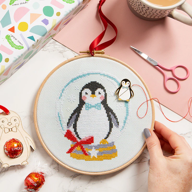 Let it Snow Penguin - Cross Stitch Kit - Image 3