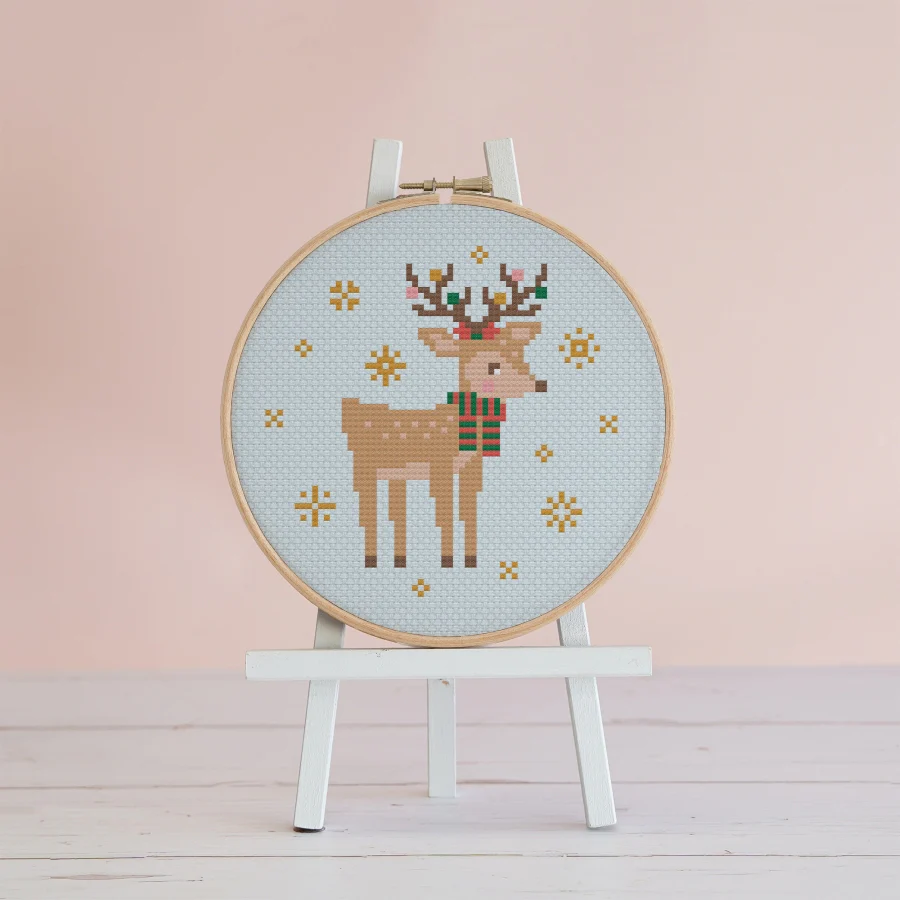 Maple the Reindeer- Cross Stitch Pattern