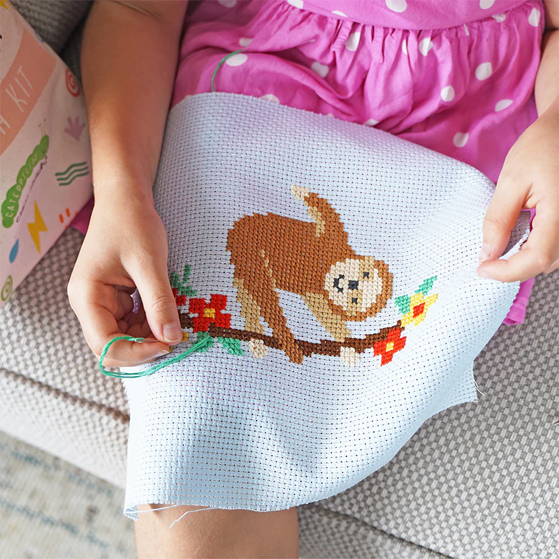 Sloth - Junior Cross Stitch Kit - Image 6